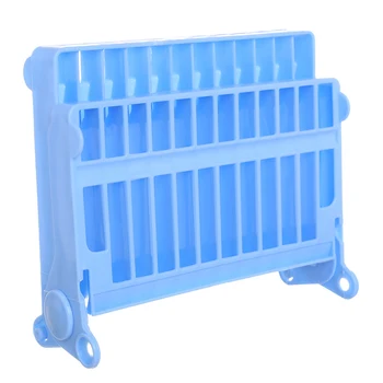 

12slots Space Saving PP Rectangle Drainer Drain Frame Free Standing Solid Collapsible Design Home Kitchen Easy Clean Dish Rack