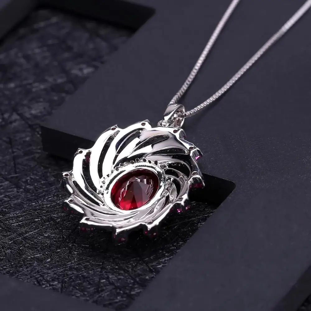 GEM'S балетное 925 пробы, серебряное кольцо, серьги, кулон, наборы, роскошный нано рубин, винтажный набор украшений для женщин, хорошее ювелирное изделие