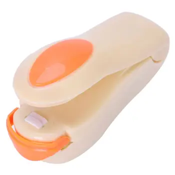 

Top Sale 1 Piece Portable Household Mini Heat Sealing Machine Ceramic Impulse Sealer Seal Packing Capper Plastic Bag Sealer Beig
