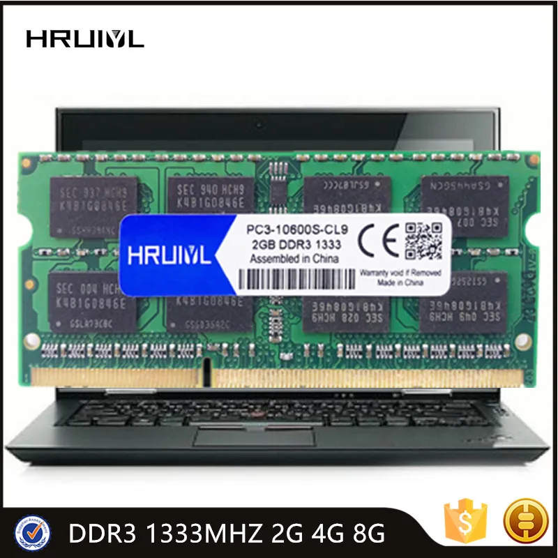 HRUIYL оригинальный памяти DDR3 1333 МГц 2 ГБ/4 ГБ/8 ГБ 1 5 в 204 Pin Тетрадь Оперативная память
