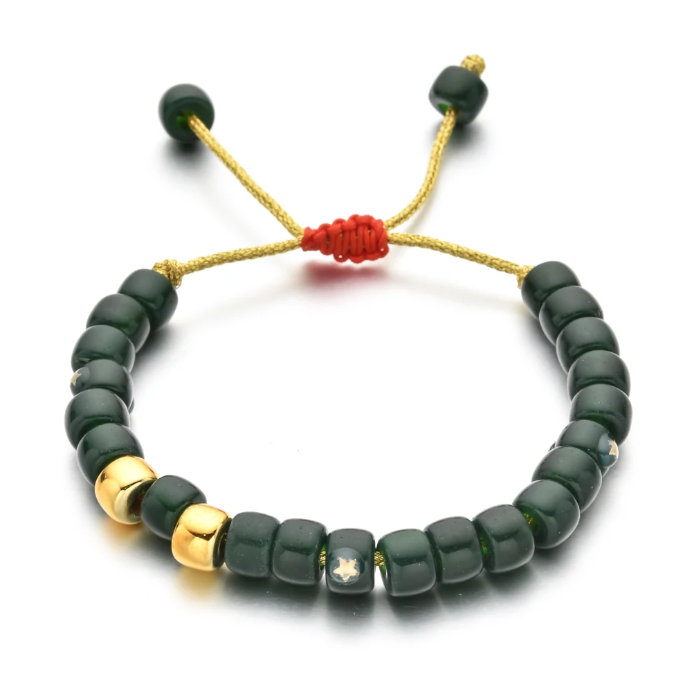 ブレスレット Semi Precious Beads Bracelet #7930 Semi Precious Stones And Silver Beaded Bracelet