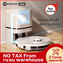 Neatsvor S600 Robot Vacuum Cleaner Laser Navigation 4000pa Automatic Dust Recovery Sweeper Wet Washing Carpet cleaner for Home