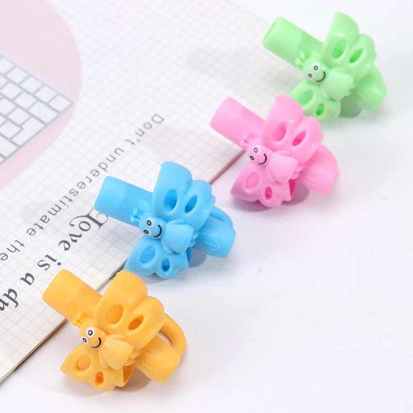 1PC Butterfly Style Three Finger Writing Corrector Pencil Grip Children Kids Learning Holding Device Correcting Pen Holder Postu