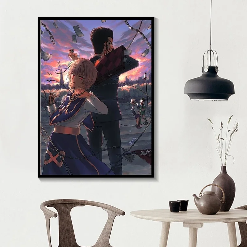 Hunter X Аниме постер Гон кулья леорио Курапика гиока мачи кулоло холст искусство