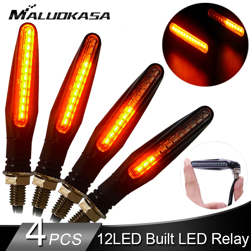 4 шт. светодиодный индикатор поворота для мотоцикла 12 * 335SMD хвостовый мигатель