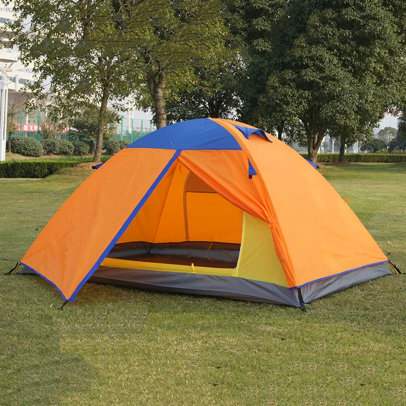 Two-people Tent Double Layer Double Door Awning Couples Tent Outdoor Camping Warm Waterproof Tent Manufacturers Wholesale