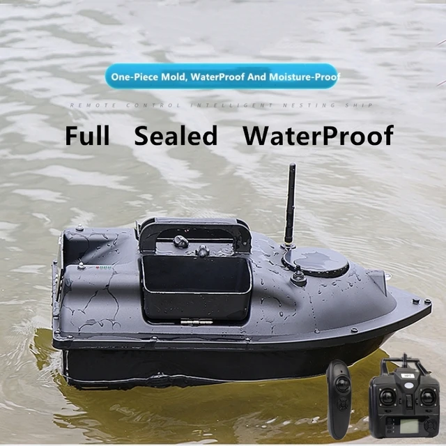 16 GPS Point Intelligent Return 3 Hopper RC Fishing Boat Bait 500M 6H LCD Screen Fish Finder Remote Control GPS RC Bait Boat 4