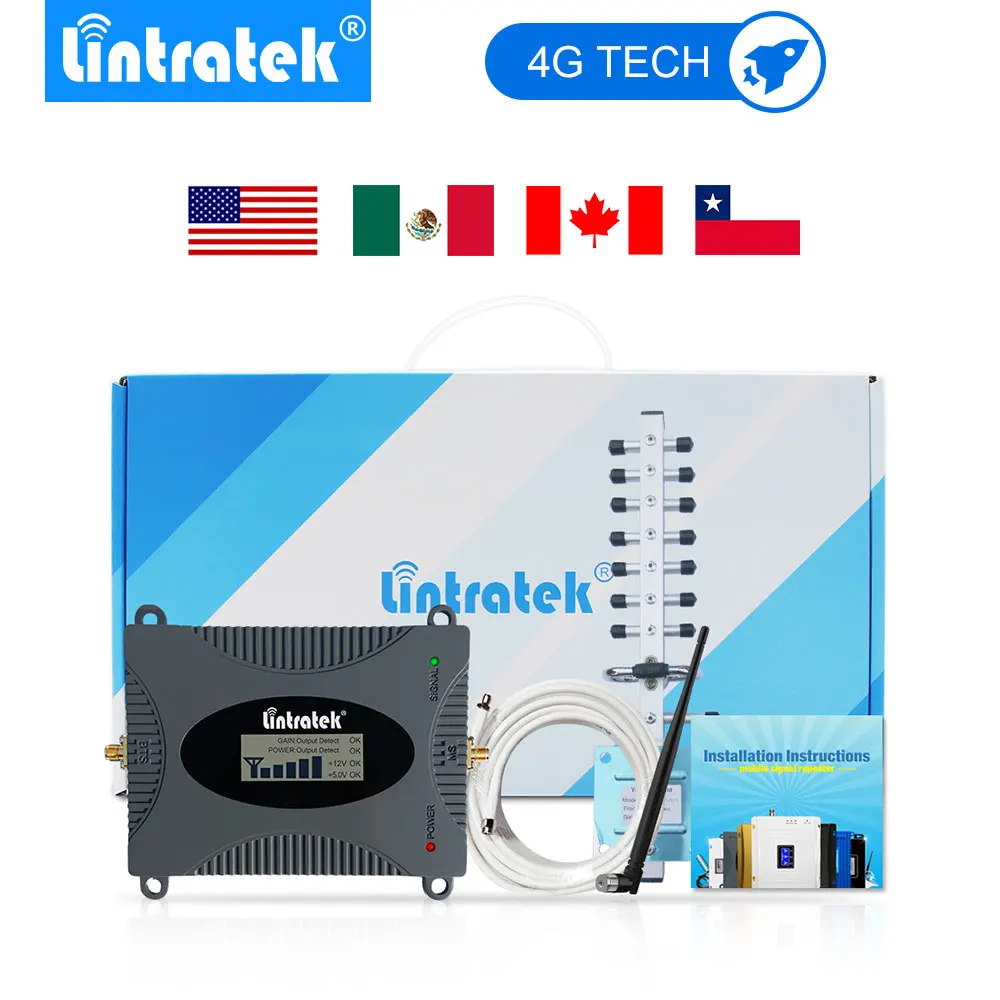 Lintratek 4G Signal Amplifier (Band 4) LTE 1700