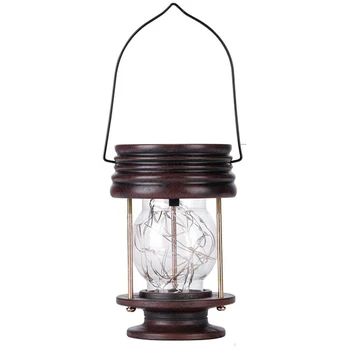 

Hanging Portable Waterproof Solar Lantern Decorative Fairy LED Landscape Light for Outdoor Courtyard/Garden 2 Pack