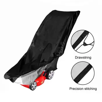 

1PC Waterproof Lawn Mower Cover Outdoor Anti-UV Dustproof Protect Garden Furniture Tvird Walk Behind All-Weather All Season