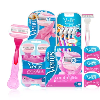 

Original Gillette Venus Women Safety Razor Smooth Shave Body Hair Removal Manual Shaver Trimmer Epilator Shaving Blades Refills