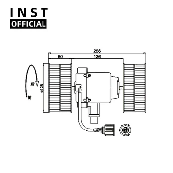 

Air Conditioning Fan AC A/C Blower Motor FOR SCANIA 24V INST-7140