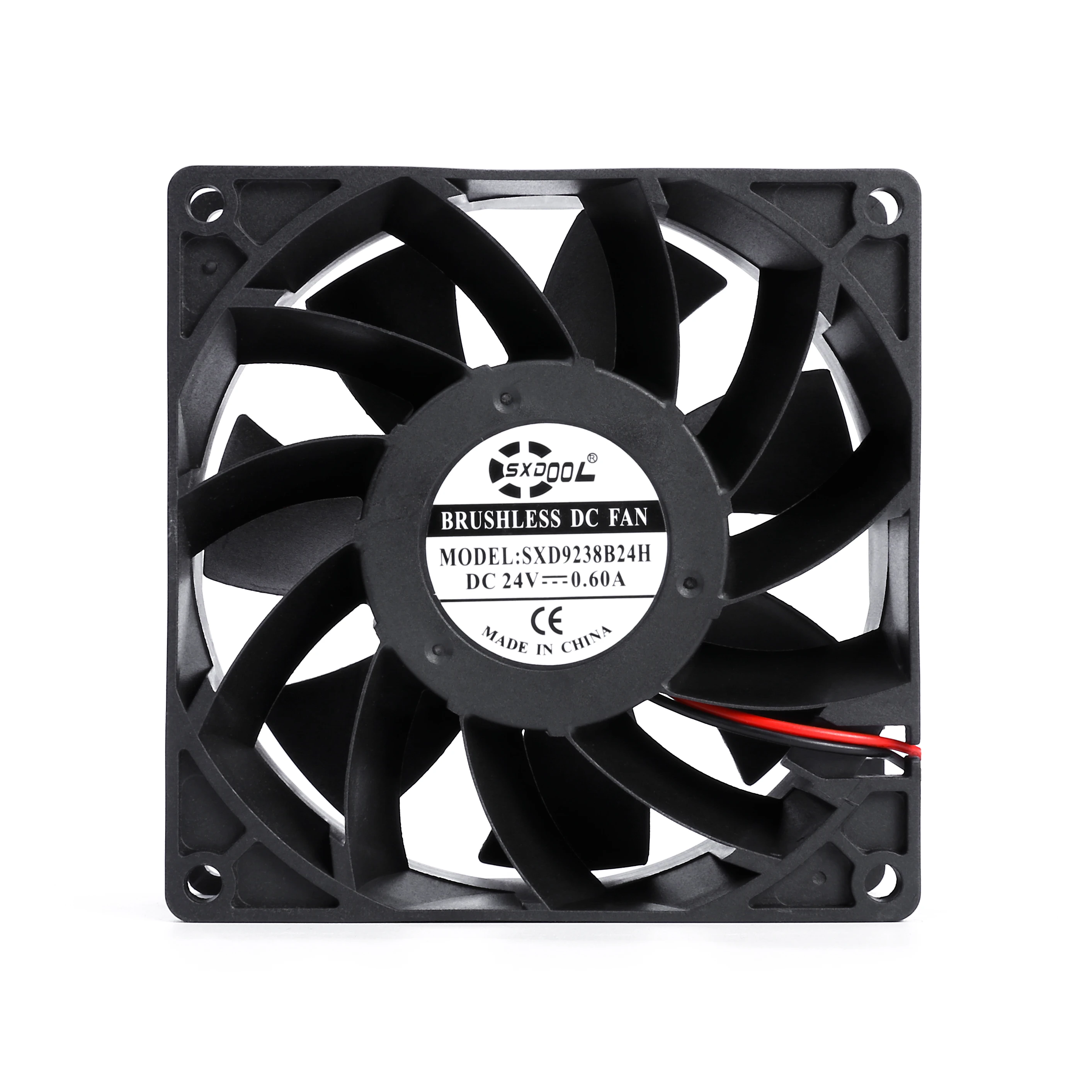 Ventilador de potente 24V DC, 92mm, 9cm, 90mm, 92x92x38mm, DC24V, 0.60A, 5000RPM, 115.4CFM, para cajas, armarios, chasis|Ventiladores y refrigeración| - AliExpress