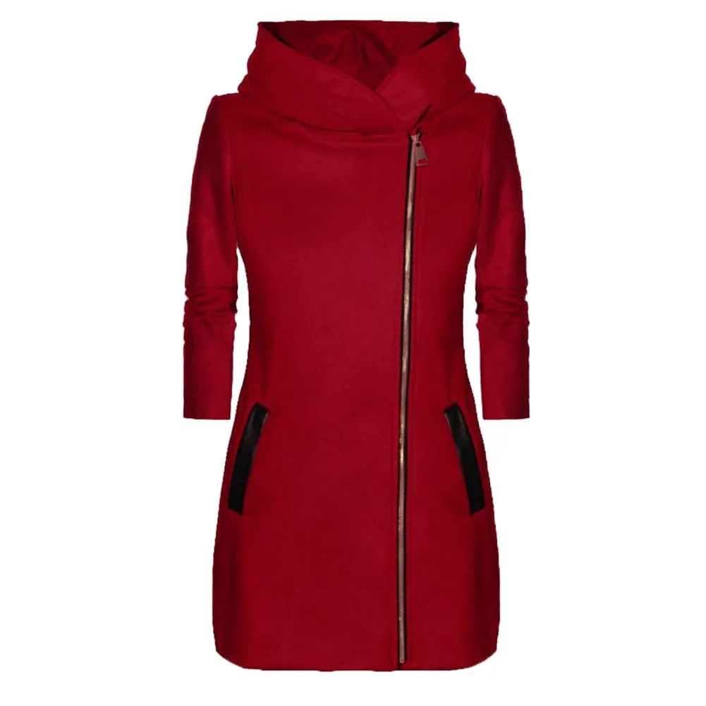 Женская зимняя теплая куртка женская куртка с длинным рукавом на молнии с карманом и капюшоном Повседневная тонкая кожаная Спортивная кофта с контрастным логотипом