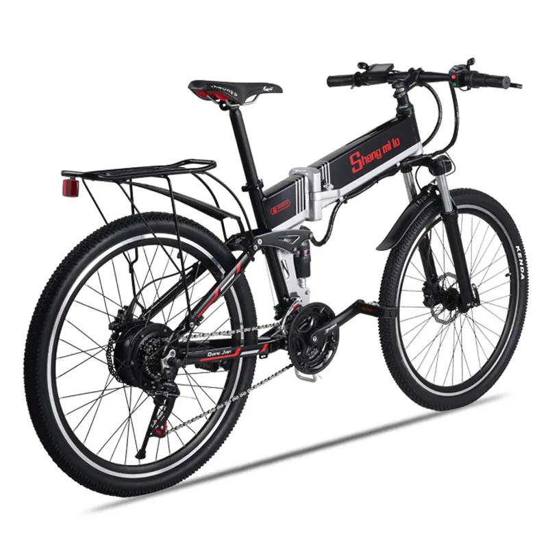 Clearance New electric bicycle 48V500W assisted mountain bicycle 50KM super large lithium battery 48V10.4AH electric bicycle Ebike Moped 5