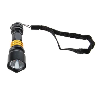 

3W Mini Aluminum LED Flashlight Torch Waterproof Camping Sporting (Black)