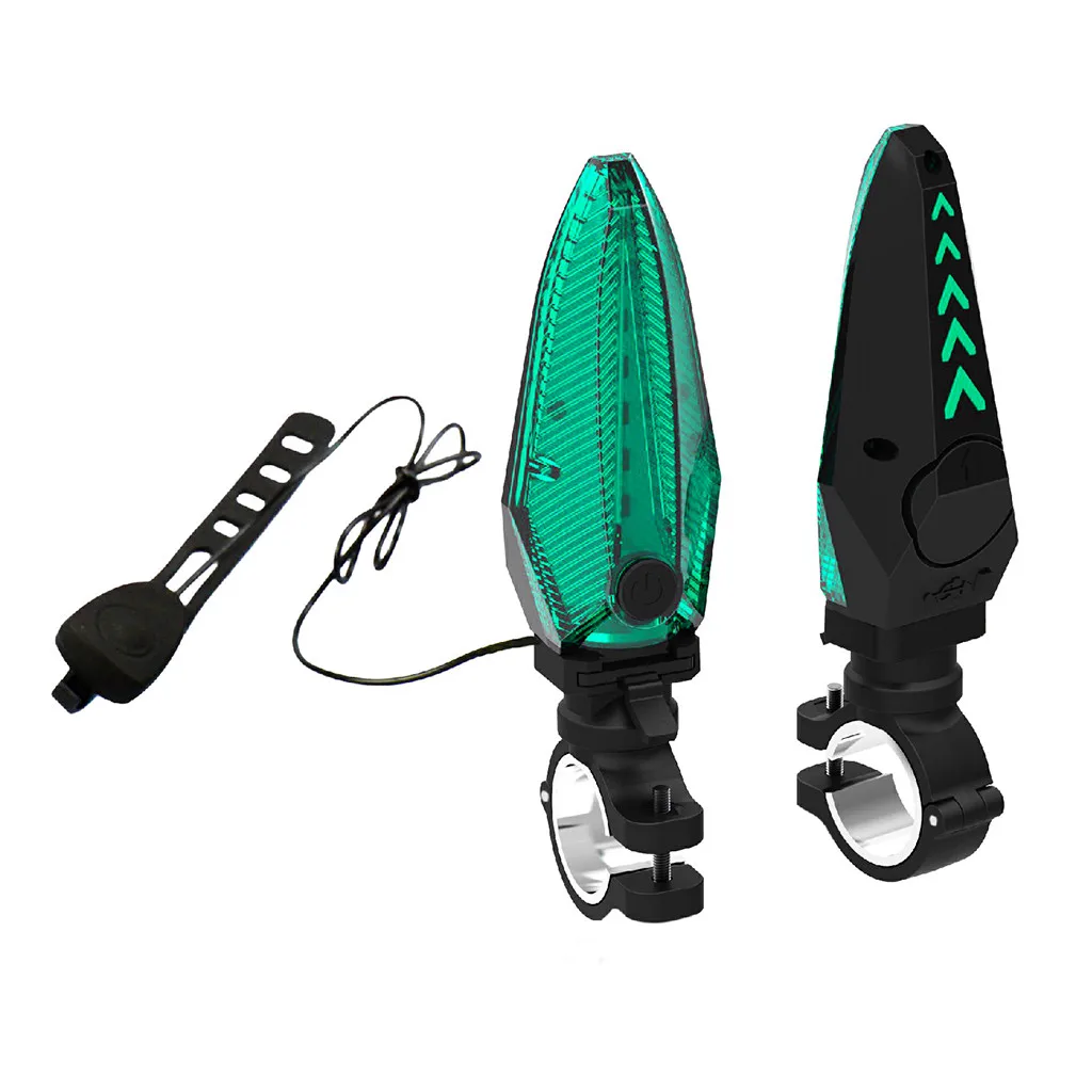 Top Mini Bicycle Light USB Rechargeable Cycling Bicycle MTB Handlebar Grip Bar End With LED Light Warni #0808 #0808 12