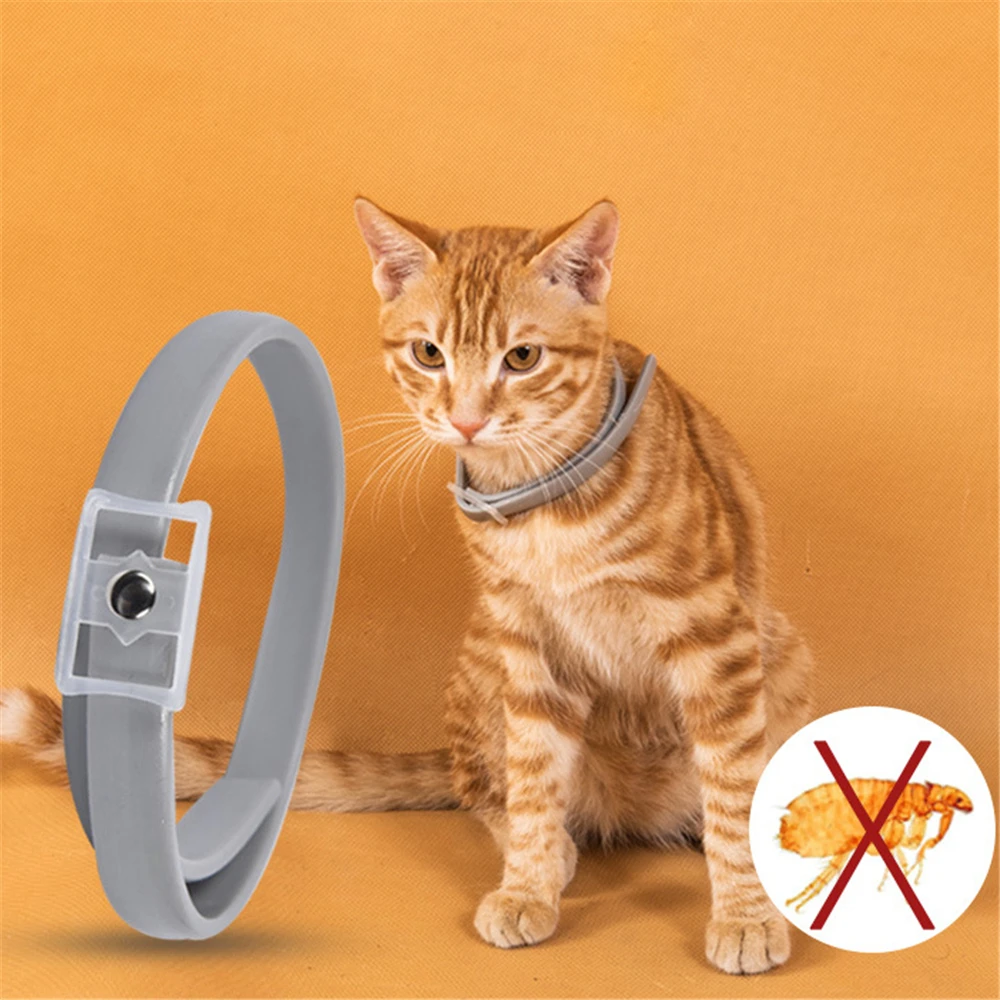 Adjustable Silicone Pet Collar Anti-insect Mites Removal Protection Health Product Cat Dog Neck Strap Fleas Prevention Remedy | Дом и сад