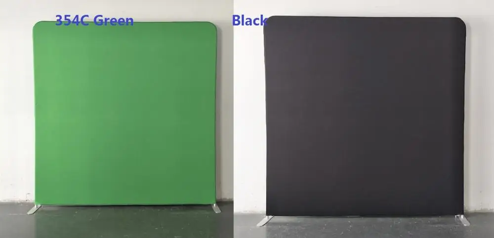7.5ft/8ft/10ft прямой чехол для подушки фон с рамкой стенд для фотографии фон - Цвет: Black  With  Green