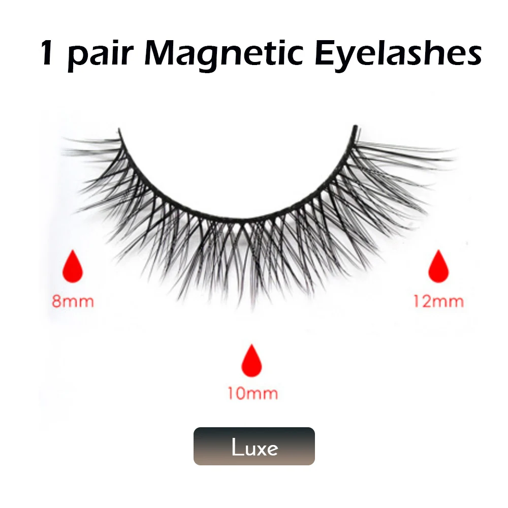 LUXE lashes Магнитные накладные ресницы без клея полный глаз 5 магнит Многоразовые Накладные ресницы натуральные мягкие ресницы удлинитель магнитный Набор ресниц - Цвет: LUXE lashes