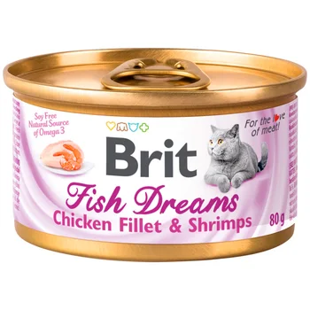 

BRIT BRIT CARE FISH DREAMS for adult cats with chicken and shrimp 80g