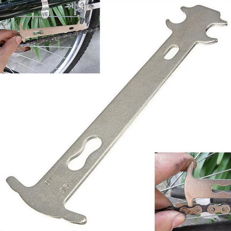 1pc Bicycle Chain Wear Indicator Checker MTB Road Bike Chain Gauge Measurement Ruler Cycling Replacement Repair Tool BC0148 multi function tool bicycle tool mtb bike chain link pliers clamp cycling chain buckle repair removal tool cycling chain clamp