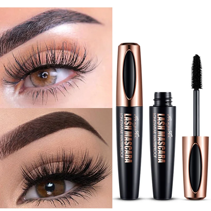 Waterproof Mascara Long Lasting 4d Silk Fiber Eyelash Mascara