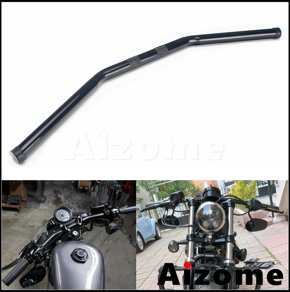 Manubrio A Barra Zero Da 1 "Per Harley Forty Eight Xl1200X 2010-2016 Iron 883 Xl883N 09-16 70Two Xl1200V 14-16 Xl883 07-08