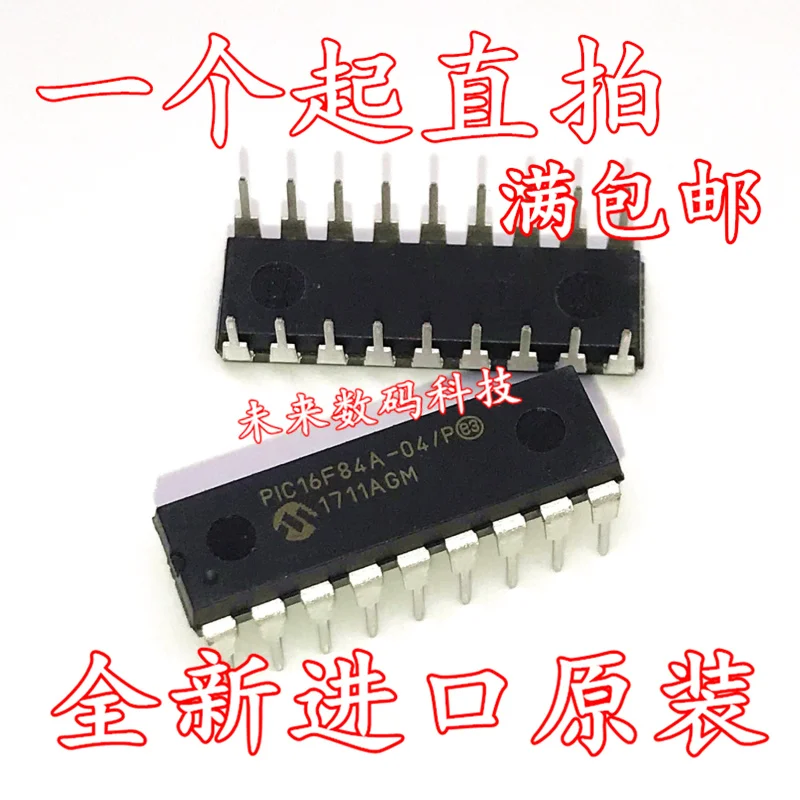 

10pcs/lot PIC16F84A-04I/P PIC16F84A-04/P DIP18