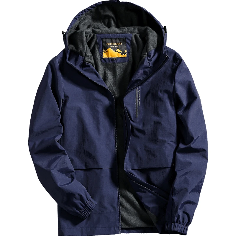 

Men's Casual Waterproof Windproof Jacket Breathable Hooded Coat Men Autumn Winter Outwear Military Tactical Jacket Mens Jaqueta