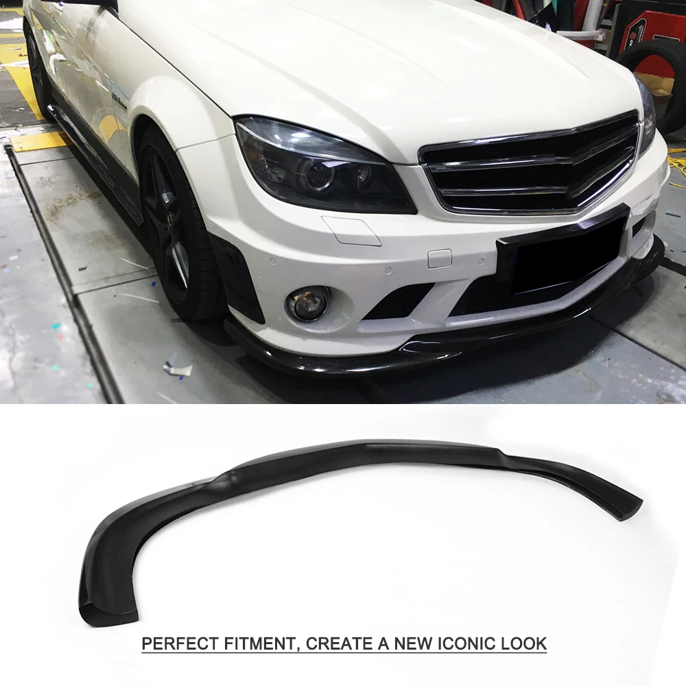 Диффузор для переднего бампера из углеродного волокна спойлер Mercedes Benz C Class W204 C63