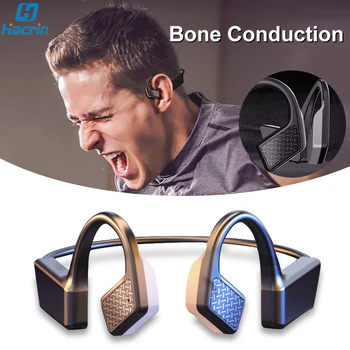 

Bone Conduction Earphones Wireless Bluetooth 5.0 Sports TWS Handsfree Headsets Lightweight Neckband Headphones Open Ear