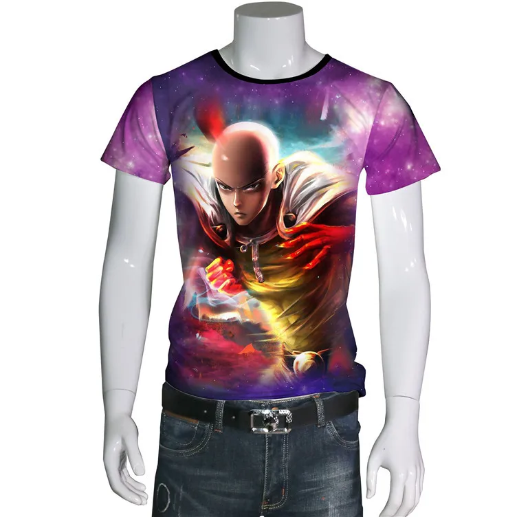 

Superman Punch Short Sleeve 3DT T-shirt Hot Selling Anime Peripheral Digital Printing Men's Clothes Xa148