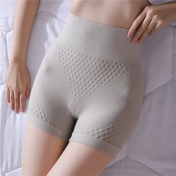 

Seamless Safety Shorts Pants Shapewear For Women Nylon High Waist UnderPants Girls Female Panties Slimming Lingeries