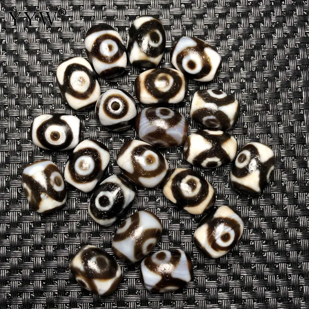 

20 Pcs Natural Tibetan Dzi Beads Plated Durable Fashion Jewelry Accessories Diy Necklace Bracelet Gift Wholesale Price Dzi Beads