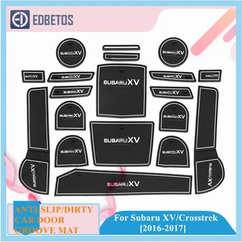 

For Subaru XV 2016 2017 Facelift Crosstrek WRX STI Accessories For Subaru XV Facelift Crosstrek Anti-Slip Dirty Door Groove Mat