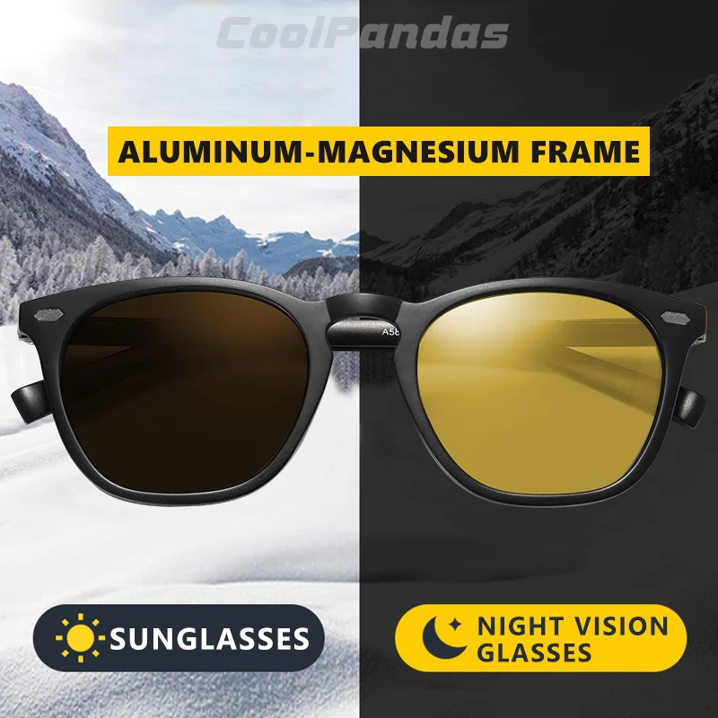 CoolPandas Ретро Женские кошачий глаз фотохромные солнцезащитные очки HD поляризованные мужские солнцезащитные очки День Ночь очки для зрения gafas de sol mujer