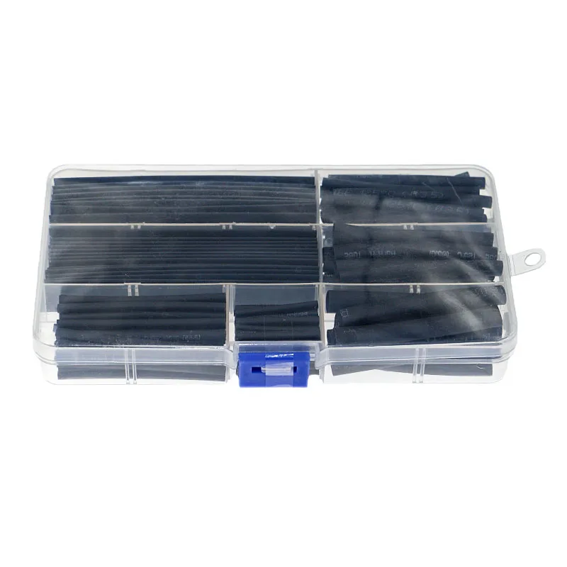 164pcs heat shrinkable tube polyolefin casing cable tube kit mixed color 150 pieces of 8 specifications mixed boxed heat shrinkable tube Φ2.0--Φ13.0 heat shrinkable tube combination