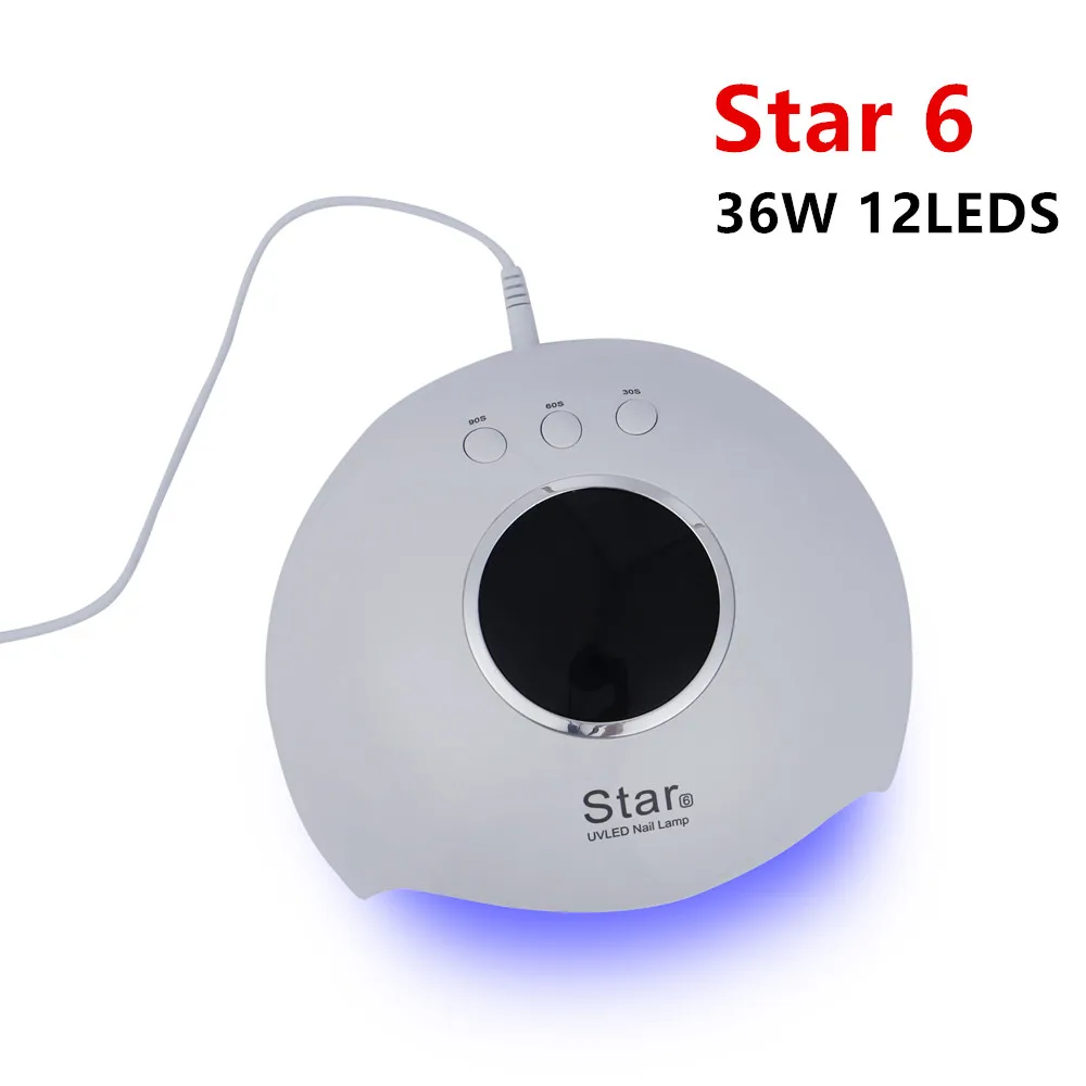 36 Вт УФ-лампа Star6 мини для сушки ногтей 12 светодиодов USB маленькая лампа для всех гель-маникюра ЖК-дисплей Сушилка для ногтей инструмент для ногтей