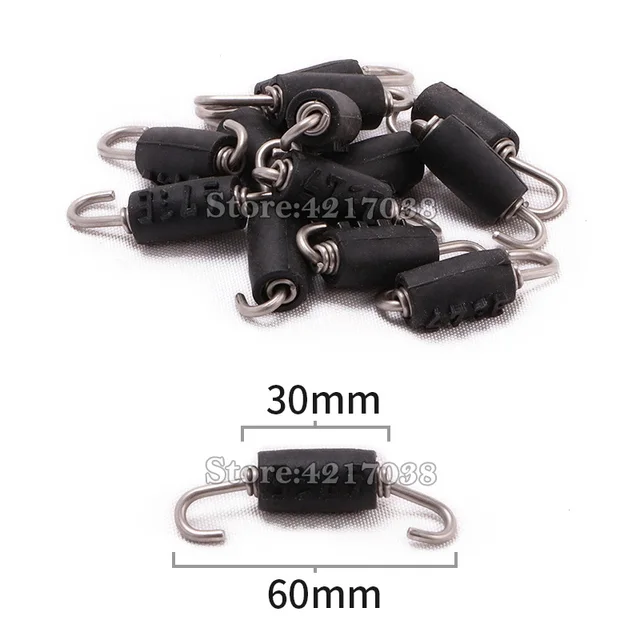 2PCS Universal Motorcycle Exhaust Spring Hooks Stainless Steel Exhaust Front Middle Link Pipe Rotatable Metal Springs Kit Set 09