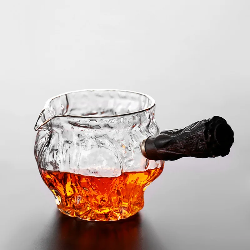 

Japanese Style Walnut Stripes Side Pitcher Thick Coloured Glaze High-temperature Resistant Tea Pot Hammer Tea Pitcher Kung Fu Te