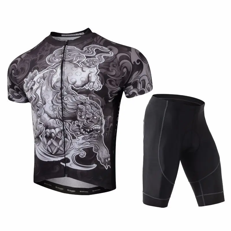 Летние велосипедные костюмы с коротким рукавом, одежда для велоспорта, спортивная одежда из Европы и США - Цвет: kirin