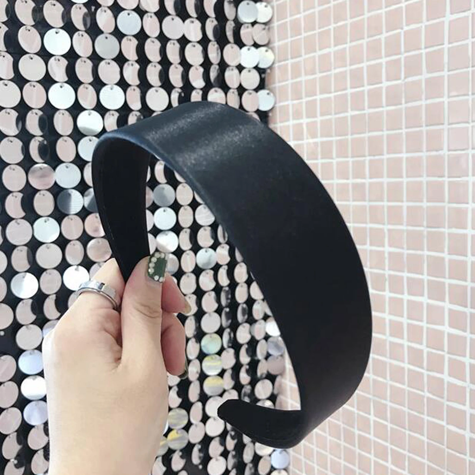 Новая модная повязка на голову простая лента для волос женская широкая боковая лента для волос твердые пластиковые аксессуары для волос
