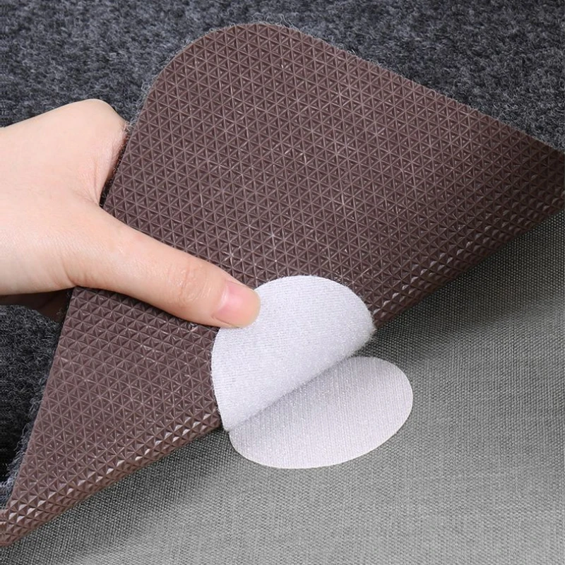 5PC Seamless Double-sided Fixed Velcro Adhesive Bed Sheets Rug Table Cloth Sofa Anti-slip Floor Anti-running Home Decoration Hot | Дом и сад