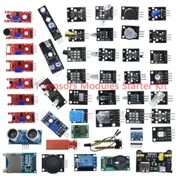 Comprehensive 45 - in - 1 Sensor Module Starter Kit for DIY Electronics Projects (45 in 1 kit)