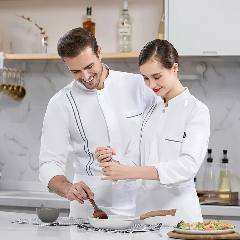 

Chef Uniform Clothes New Unisex High Quality Breathable Cook Wear Double Breasted Brand Name Material Gender Item Type Model