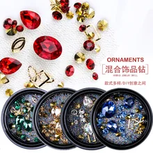 Аксессуары для маникюра из сплава, аксессуары для маникюра в японском стиле, специальная форма, заклепки, аксессуары, симфония, алмазные бусины