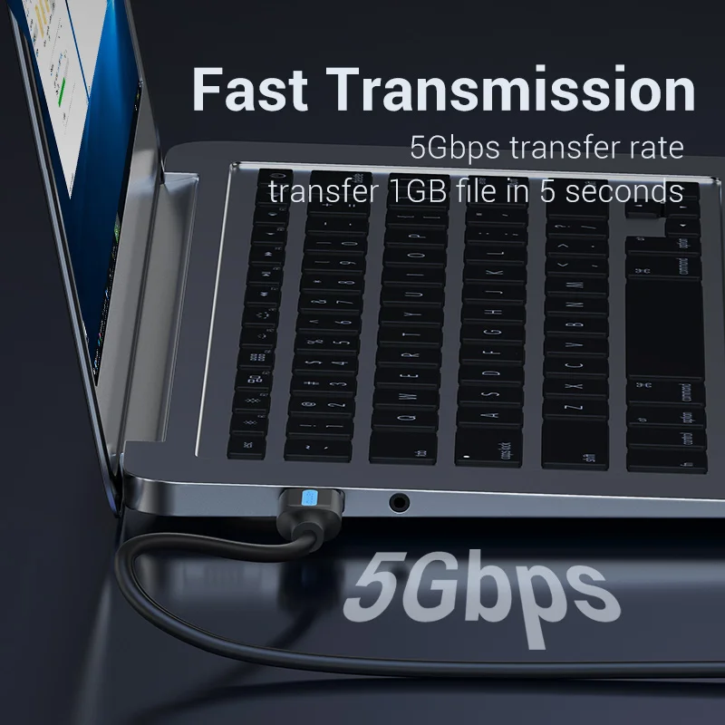 Vention USB 3.0 Extension Cable Type A Male to Male Cable 3.0 2.0 Extender Cord for Hard Drive TV Box Laptop USB to USB Cable — view 2