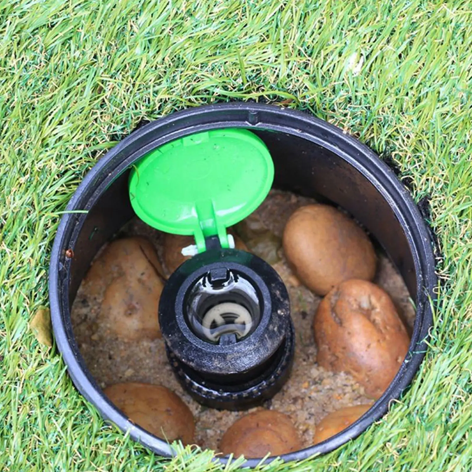 2 PCS Valve Box Cover Lid 6 Inch Round Sprinkler System Irrigation Sprinkler Lightweight And Durable For Drain Valves Solenoid V