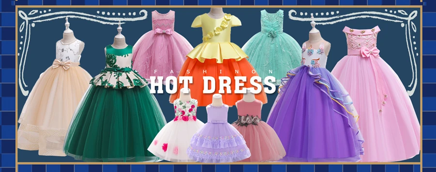 Bow Embroidered Trailing Show Girl Dress Prom Gowns Girls Party Princess Dress Evening Wedding Dress Girl Vestidos Disfraz